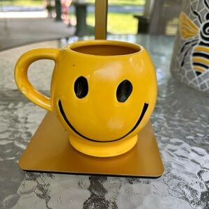 McCoy Vintage 60’s Yellow Smiley Face Mug
